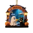 thumbnail image 1 of Uuiauoio Spooky Cute Halloween Hanging Ornament, Adorable Ghost Scene Decor , Holiday Tree Decoration for Home and Party, Halloween Display Decorations, 1 of 6