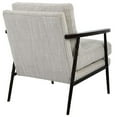 thumbnail image 5 of Uttermost Sebastian Contemporary Fabric & Wood Accent Chair in Ivory/Walnut, 5 of 8