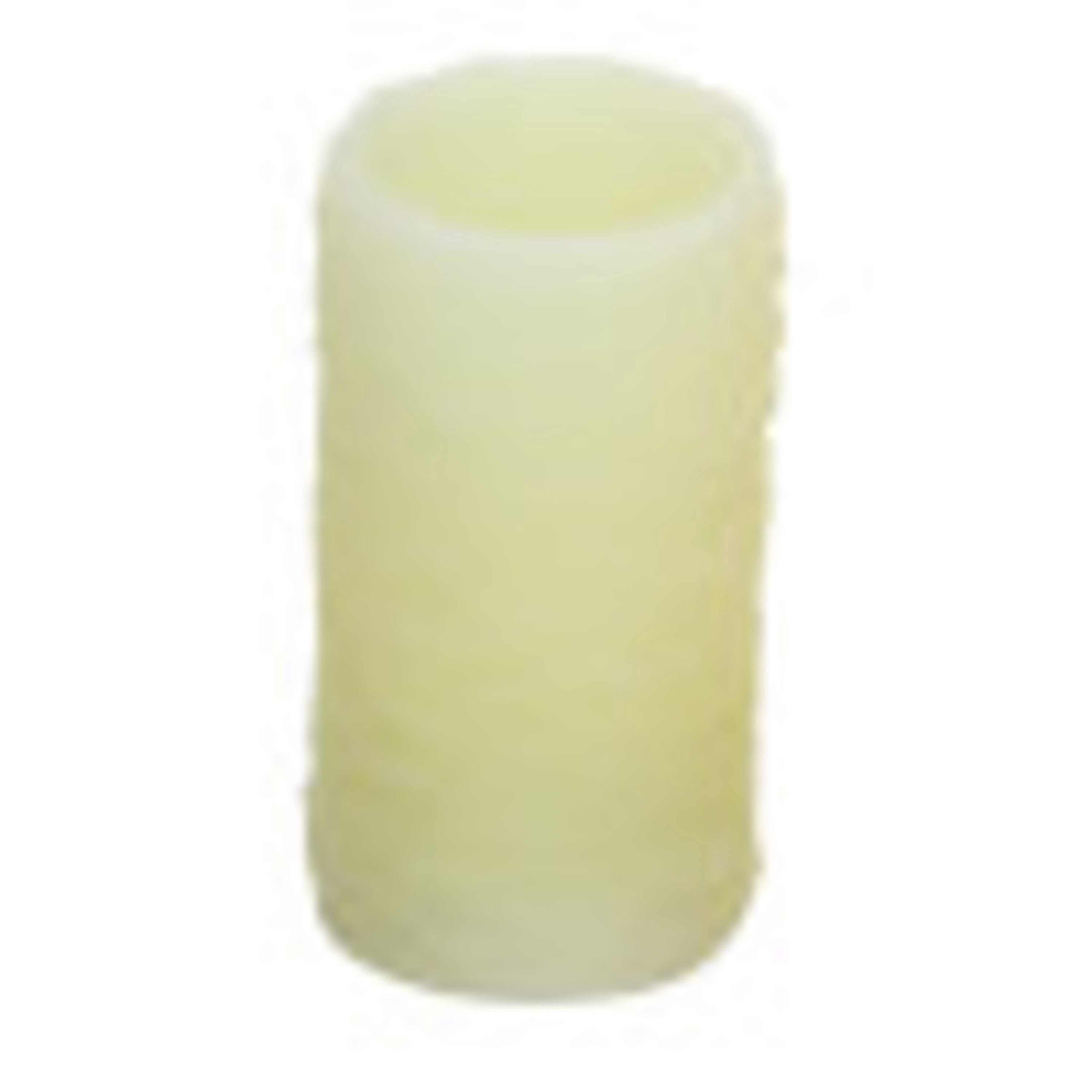 DecMode Cream Wax Textured Indoor Outdoor Flameless Candle with Remote Control, Set of 3 6", 4", 3"H