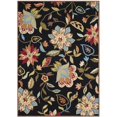 thumbnail image 1 of Safavieh Four Seasons 5' X 7' Hand Hooked Rug in Black and Purple, 1 of 4