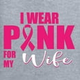 thumbnail image 2 of Wild Bobby, I Wear Pink For My Wife, Breast Cancer Awareness, Front and Back Women Graphic Tees, Heather Grey, X-Large, 2 of 4