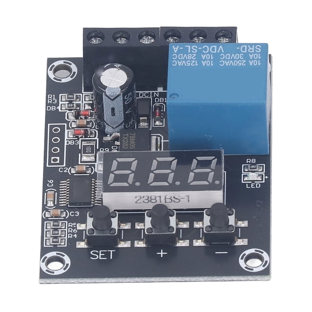DC 0-99.9V Voltage Relay Module with 0.1V Precision - Overvoltage/Undervoltage Protection, Charge/Discharge Control, 12A Max Current, Stable Performance for Battery Management and Surge Protection