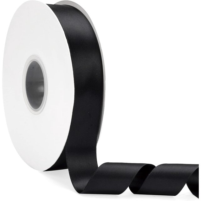 Cinta de raso de doble cara verde oscuro de 1/2" x 50 yardas, cinta de color sólido de alta densidad, ideal para manualidades, envoltura de regalos, costura, decoración de bodas y Navidad (1/2" x 50 y