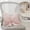 C Pink, variant on Pink bow ribbon couch pillow imitation rabbit fur comfortable car seat cushion ins style simple all-match back cushion