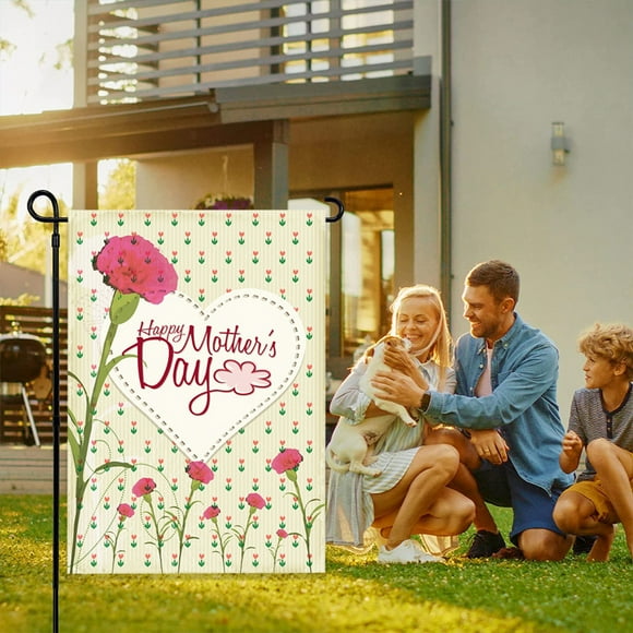 EGNMCR Home Decor, Room Decor, Wall Decor Mother's Day Garden Flag Polyester fl ag