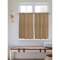 thumbnail image 2 of Country Farmhouse Living Room Curtains 2 Panel, Vintage Plants Lines Pattern Brown Cafe Window Treatment, Farmhouse Bedroom Bathroom Kitchen Curtains Drapes 104"x45", 2 of 6