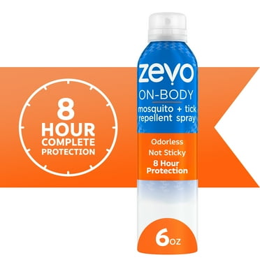 Zevo On Body Mosquito Repellent + Tick Repellent - Bug Spray - Aerosol Spray