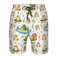 thumbnail image 3 of Fuzoiu Cute Frog Print Men's Beach Shorts,Men's Swim Trunks,Quick Dry Board Shorts with Pockets,Men's Bathing Suits for Surfing, Running, and Casual Wear-X-Large, 3 of 6