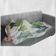 thumbnail image 6 of Apothecary Soft Flannel Fleece Blanket, Vintage Watercolor Botanical Herbal Treatment Bottles Medicine Aromatic Nature, Cozy Plush for Indoor and Outdoor Use, 70" x 90", Multicolor, by Ambesonne, 6 of 6