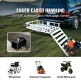 thumbnail image 6 of VEVOR Hitch Mount Cargo Carrier 50 x 29.5 x 8.7  in 500lb & Folding Ramp Fits 2" Receiver, 6 of 10