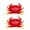 2 pieces-L, variant on 1/2Pcs Simulated Crabs Figurines User Friendly ABS Materials Table Decoration Perfect For Kitchen And Marine Decors