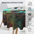 thumbnail image 3 of Universe Galaxy Space Round Tablecloth 60 Inch, Washable Polyester Table Cloth Cover, Water Resistant Spill Proof Table Cloth for Kitchen Holiday Dining Room Party Picnic Decor, 3 of 6