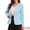 Sky Blue, variant on DARING DIVA Women's Casual Long Sleeve One Button Pockets Suit Jacket XS Black