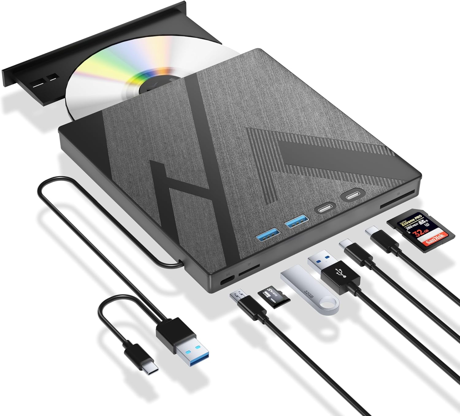 ASUS 16X Blu-Ray Re-writer, USB 3.0, MacOS & PC Compatible, Model