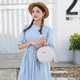 thumbnail image 5 of 3pcs Mujeres Alligator Hombro Alligator PU Circle Zip Crossbody Bag (blanco), 5 of 7