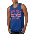 thumbnail image 1 of Wild Bobby City of New York NY Hockey Fantasy Fan Sports Men's Tank Top, Royal, X-Large, 1 of 5