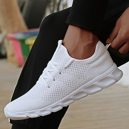 

Men‘s Knitted Lightweight Breathable Running Shoes Breathable Mesh Sneakers