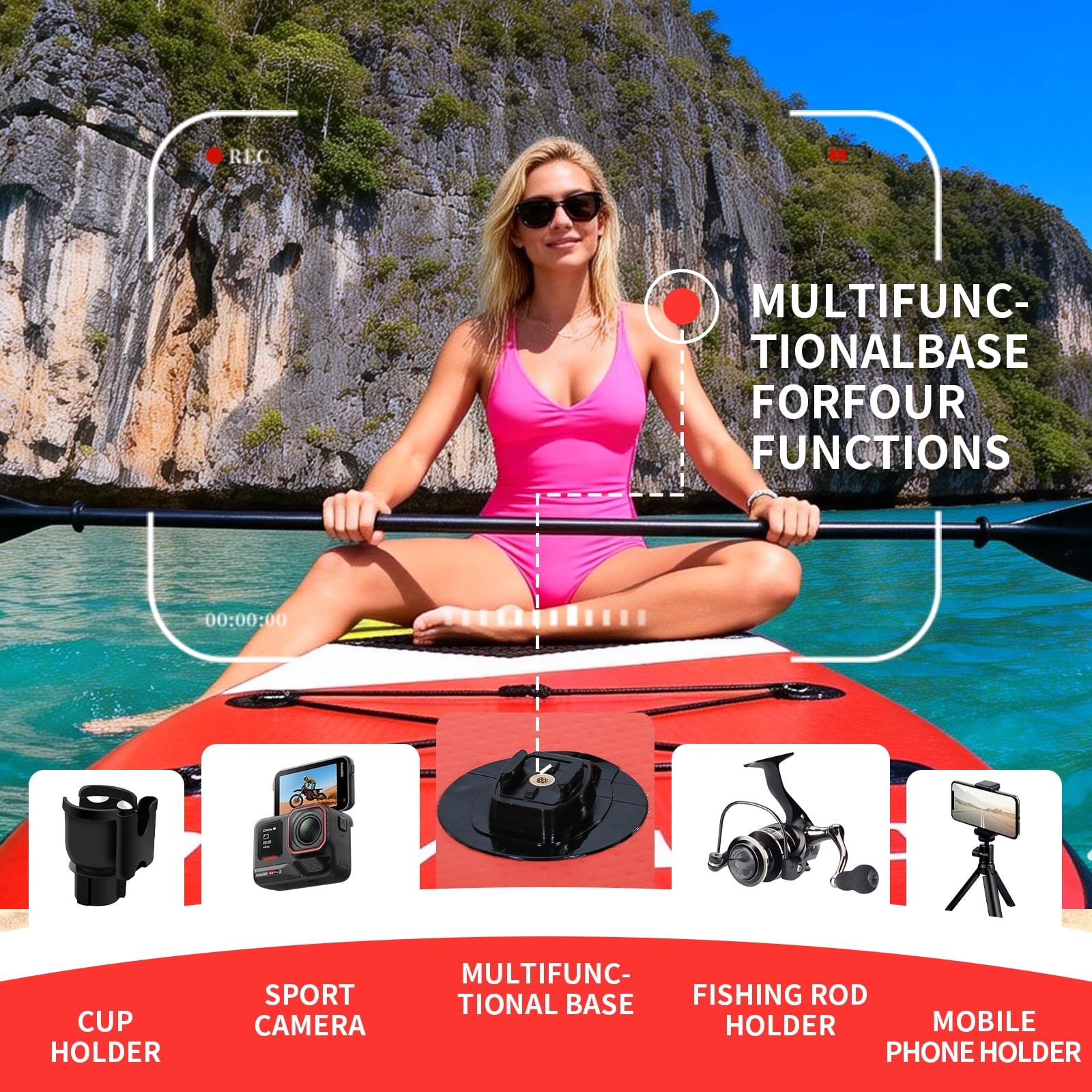 Inflatable Stand Up Paddle Board with SUP Accessories Anti-Slip EVA Deck 10’6’’ Inflatable Paddle Boards for Adults & Youth of All Skill Levels
