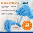 thumbnail image 4 of Guantes de nitrilo para examen Supmedic, talla grande, 100 piezas, azules, 4 of 6