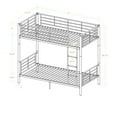thumbnail image 6 of Manor Park Premium Twin Over Twin Metal Bunk Bed, Silver, 6 of 10