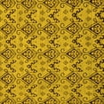 thumbnail image 1 of Ahgly Company Machine Washable Indoor Square Abstract Yellow Modern Area Rugs, 6' Square, 1 of 4