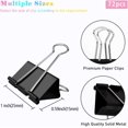 thumbnail image 2 of GHSDFBB Binder Clips, Black, 72 Count, 2 of 7