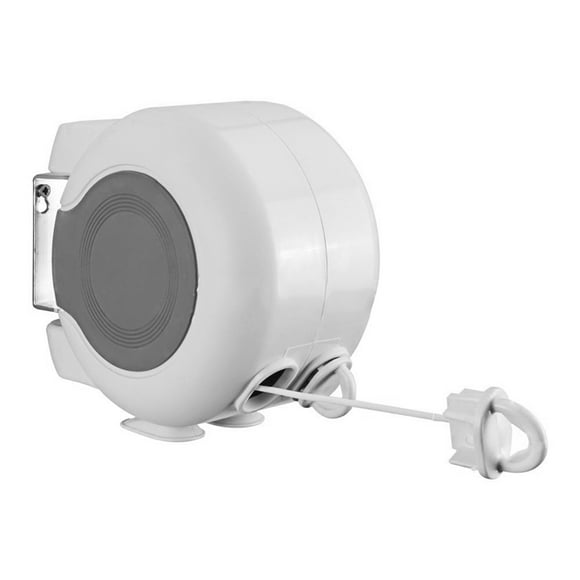 Zootealy Retractable Clothesline with Dual Lines 98 Feet Portable Heavy Duty PVC Retracting Clothes Line Clothes Drying Rack for Indoors Outdoors