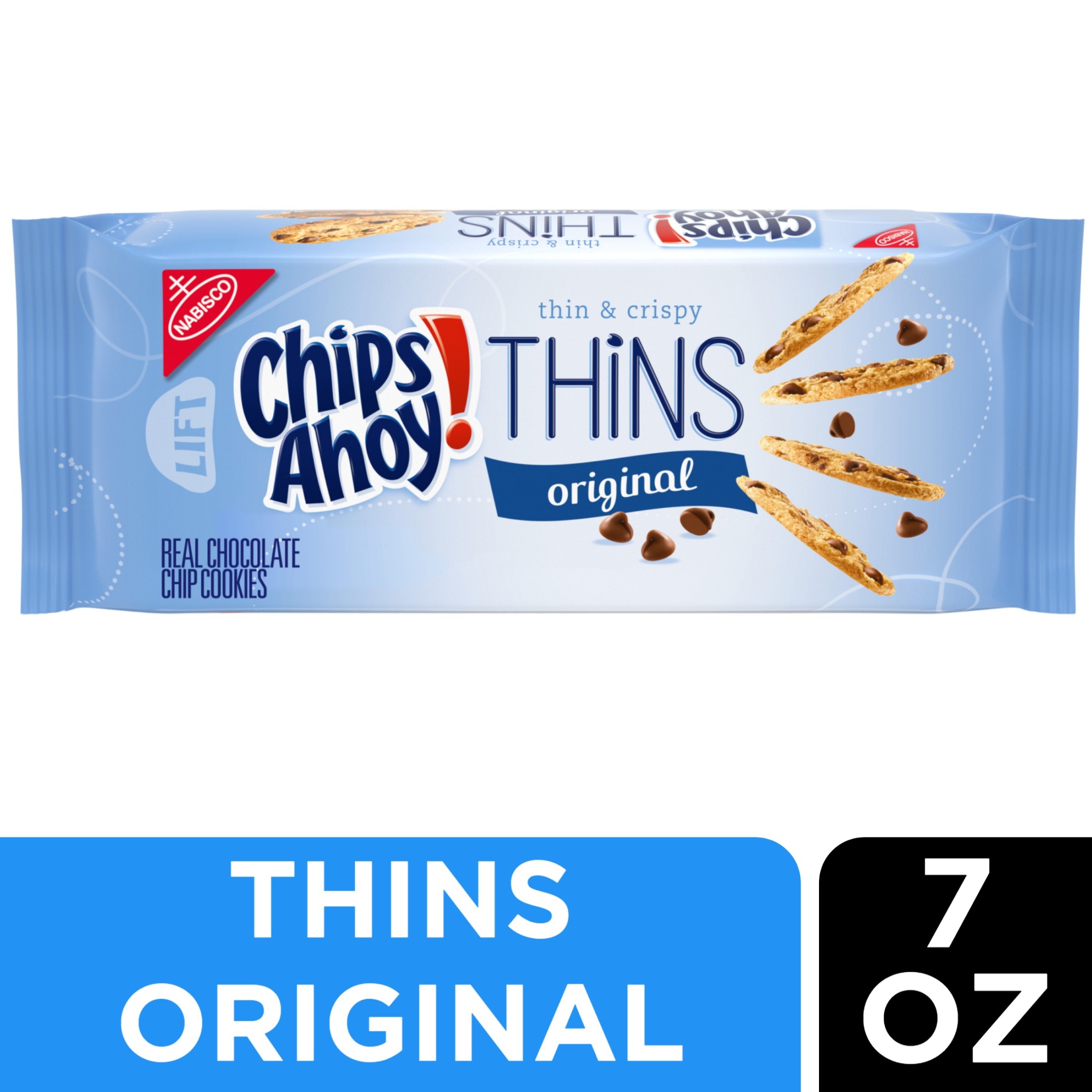 CHIPS AHOY! Galletas Delgadas Originales con Chispas de Chocolate, 7 oz (Paquete de 6) 5
