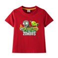 thumbnail image 3 of Plants Vs. Zombies Pure Cotton Short-sleeved T-shirt Children's Loose Breathable Top, 3 of 5