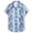 Blue, variant on Njoeus T Shirts Men Big & Tall Tops Men's Leaf Printed Hawaiian Beach Shirt Casual Lightweight Short Sleeve Button Up Tops Summer T Shirts Blouse Mens White Tee Shirts