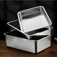 thumbnail image 3 of BPPEG 2026 New Stainless Steel Cat Litter Box Stainless Steel Material Small Litter Box Keeps Food Fresh and Hygienic Steel Litter Box for Home Travel 403010Cm, 3 of 7