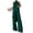 Dark Green, variant on Women's 2 Piece Sets Asymmetric Sleeveless Crew Neck Tops and Wide Leg Palazzo Pants Beach Vacation Outfits, 2XL
