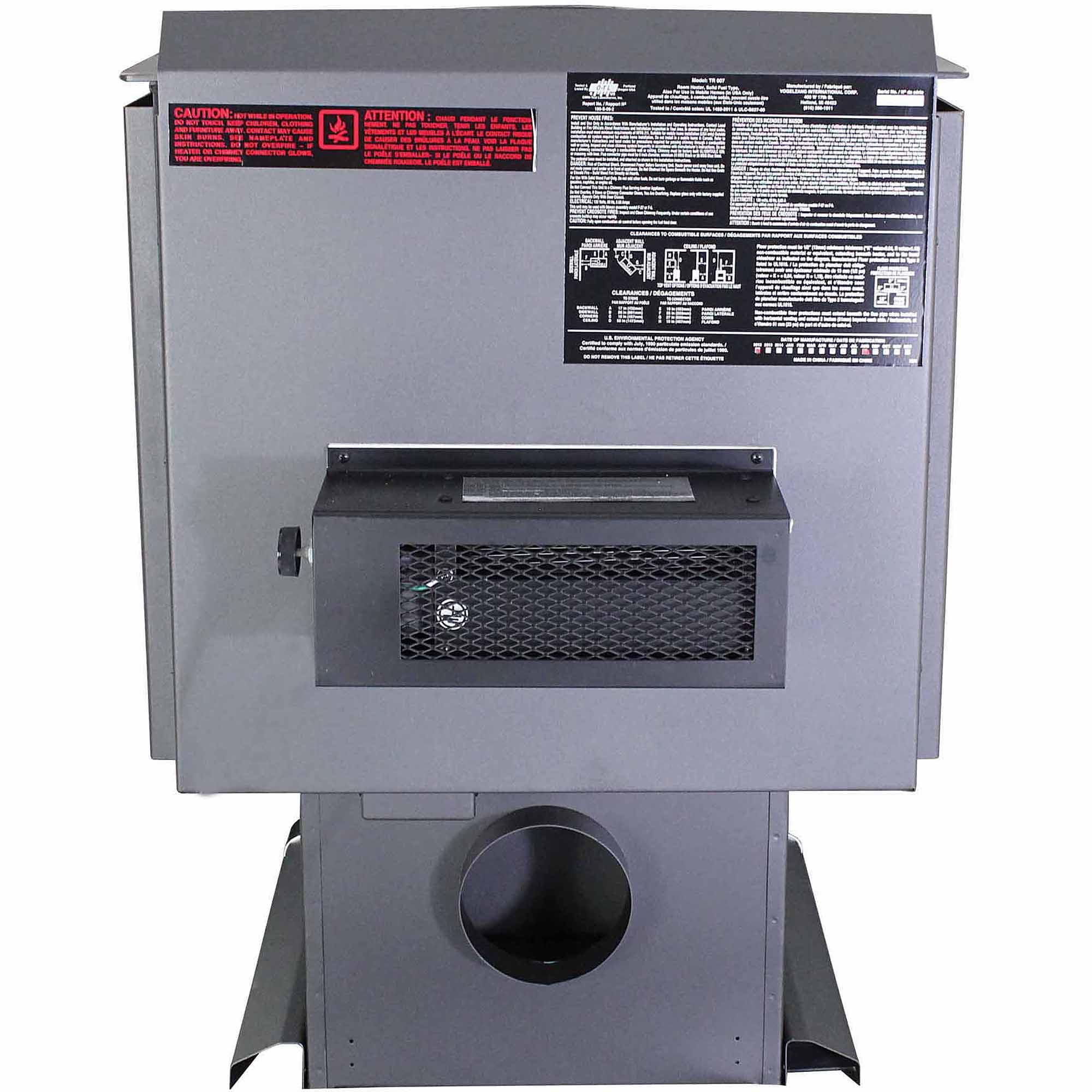 Ponderosa 2,000 Sw. Ft. EPA Certified Wood Stove with Blower - Walmart.com