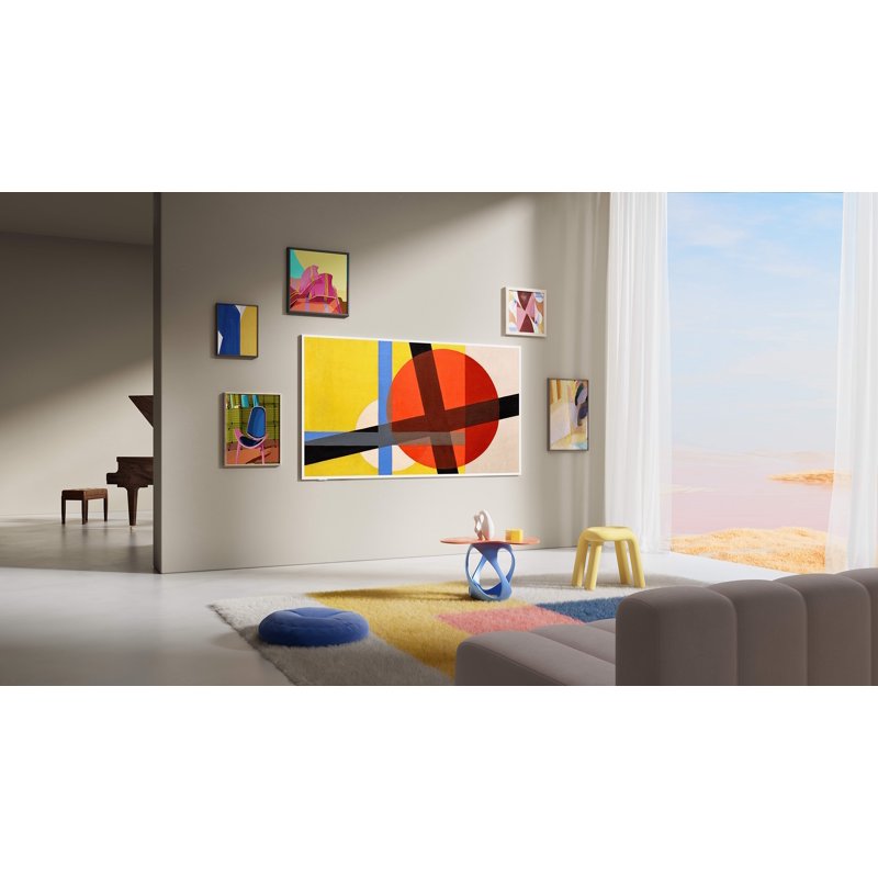 TCL 65" Class NXTVISION TV QLED 4K Smart Google TV and Flush Wall Mount (NEW 2024) - Art TV, Matte Anti-Glare Screen, 120Hz - 65A300W gallery view