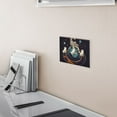 thumbnail image 5 of Yayeee Toggle Light Switch Wall Plate 2-Gang 4.56"x4.48" Decorative Outlet Cover, Black Astronaut Record, 5 of 7