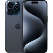 Restored Apple iPhone 15 Pro Max 256GB Unlocked Blue Titanium MU693LL/A Excellent Condition