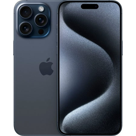 Restored Apple iPhone 15 Pro Max 256GB Unlocked Blue Titanium MU693LL/A Excellent Condition