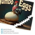 thumbnail image 4 of 500 Piece Rooster And Jumbo Egg Jigsaw Puzzle For Adults Farm Animals Vintage Style Rustic Decor Challenging And Fun Brain Teaser Quality Wooden Pieces Great Gift Idea 20.5X15In, 4 of 6