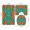 thumbnail image 3 of Symmetric Geometric Pattern Bathroom Rugs Sets 3 Piece,Toilet Cover Set,Absorbent Non Slip Bathroom Mats Sets with U-Shaped Contour Rug Toilet Rug Set, 3 of 5