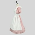 thumbnail image 4 of Wowcloth Women's Dresses A Line Round Neck Maid Outfits Casual Dress Cute Short Sleeve Lolita Clothing Cosplay Costumes, 4 of 5