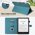 thumbnail image 4 of for Kindle Paperwhite 7 inch 12th Gen 2024 Released Case, Rhombus Pattern Multiple Viewing Angles Stand Slim Folio Cover (Green), 4 of 6