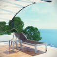 thumbnail image 4 of Shore 3 Piece Outdoor Patio Aluminum Set, Silver White, 4 of 7
