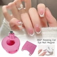 thumbnail image 2 of 1 Pair Rotating Cat Eye Magnet for Nails, 360° Rotating and U-Shaped Design Beginner Friendly DIY Glossy Cat Eye Effect, 2 of 6