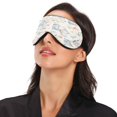 thumbnail image 3 of Sleep Mask Blackout Adjustable Eye Sleeping Mask Blindfold for Sleeping Travel Office Elephants Printed, 3 of 7