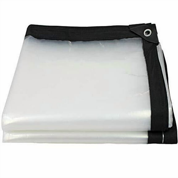 HomeABC 10' x 13' Clear Poly Tarp Heavy Duty