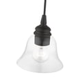 thumbnail image 3 of 46480-04 Livex Lighting Moreland - 1 Light Pendant In Transitional Style-12.5 Inches Tall and 6.25 Inches Wide-Black Finish    -Traditional, 3 of 9