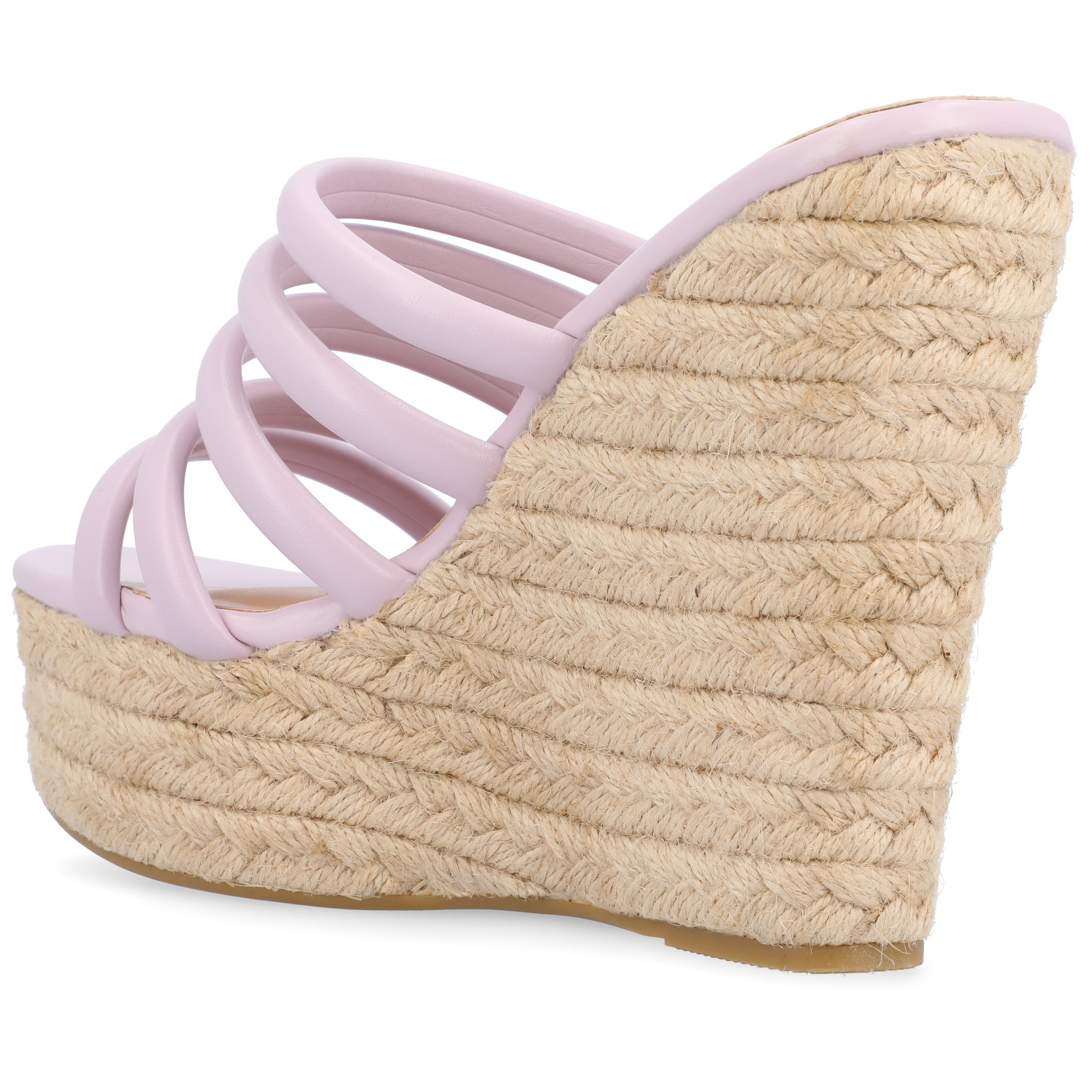 Journee Womens Cynthie Slip On Espadrille Wedge Sandals