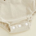 thumbnail image 5 of TOWED22 Baby Girls Playsuits Ruffled Bodysuit Fly Sleeve Romper Newborn Cute Print Jumpsuit Infant Summer Clothes Beige,6-12 M, 5 of 8