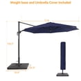 thumbnail image 6 of FLAME&SHADE 11ft Round Outdoor Patio Offset Hanging Cantilever Umbrella with Base for Garden,Deck and Poolside,Navy Blue, 6 of 7