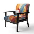 thumbnail image 3 of Designart « Geometric Forms in Cubism I » Fauteuil d'Appoint Rembourré Turquoise Cubisme - Fauteuil Moderne pour Chambre, 3 of 7